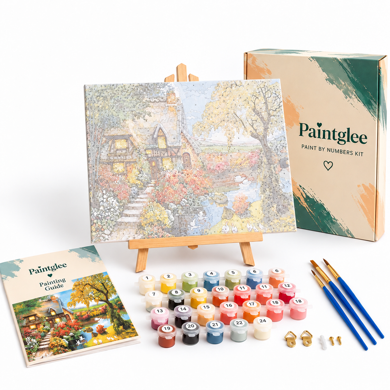 Paintglee Malelerret forhåndstrykt