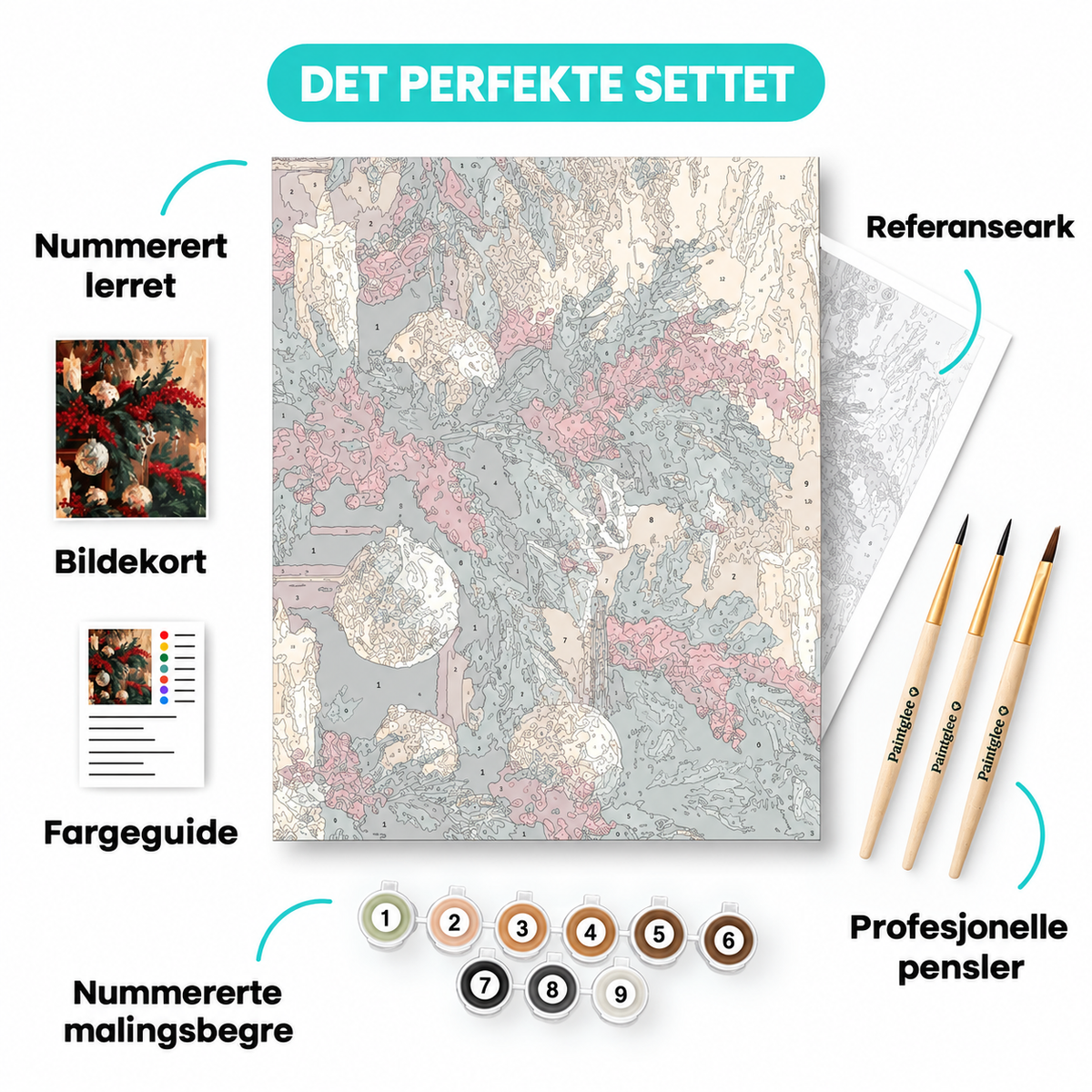 Rocky Mountain Turquoise Lake Shore - Paint by Numbers Kit